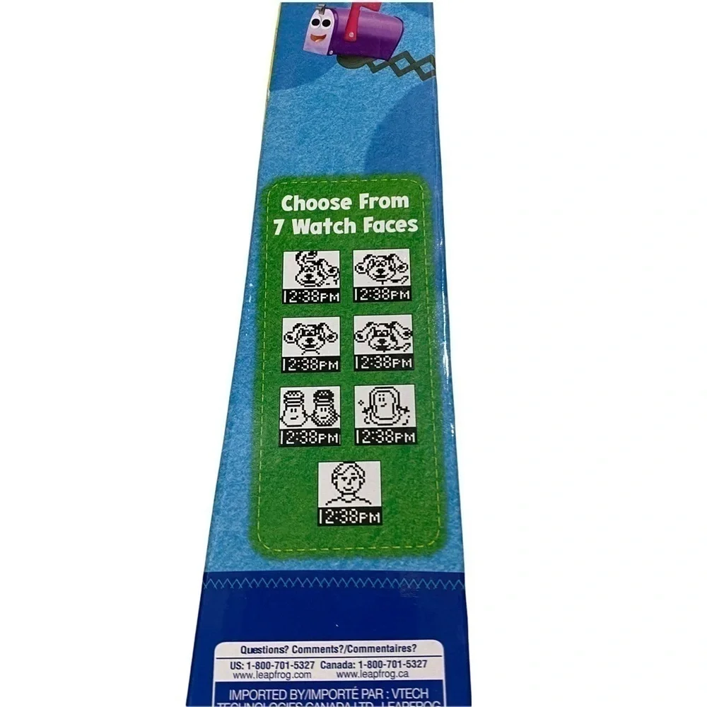 Leap Frog Blue’s Clues Blue Learning Watch Tell Time and Play Games 3+ years